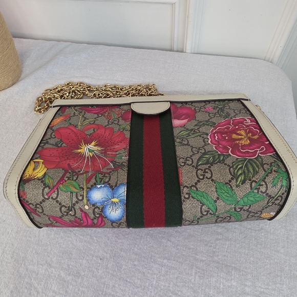 Gucci Ophidia Flora GG Bag With COA - Picture 11 of 12